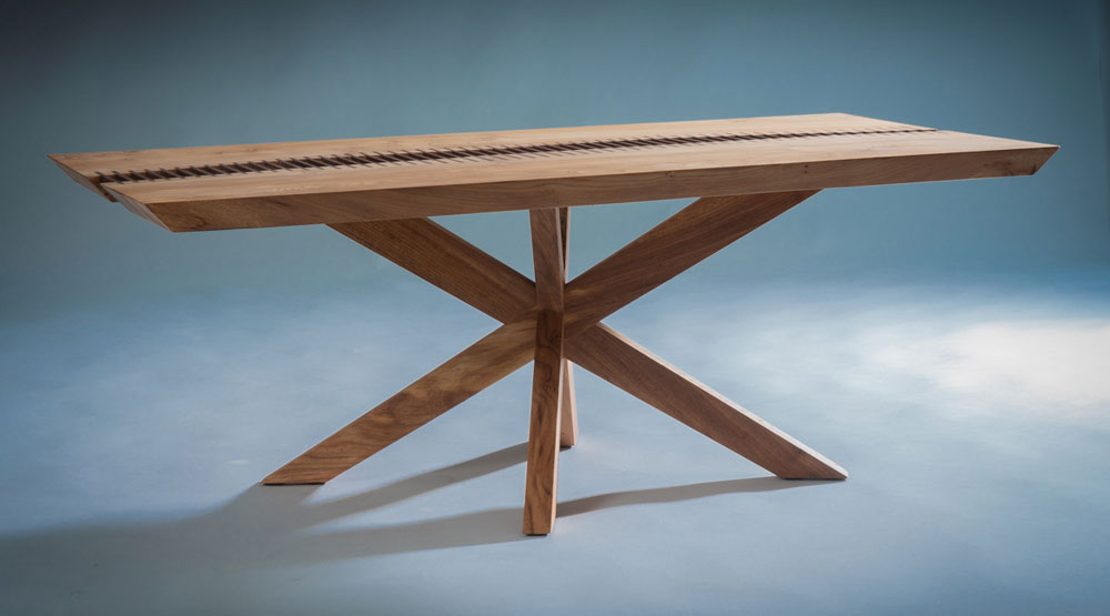 Cross-tapered leg Coffee Table
